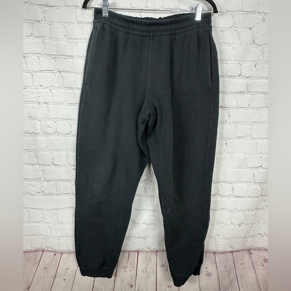 adidas Mens‎ Size Medium black Elastic Waist Pull On Joggers Sweatpants - Picture 1 of 6